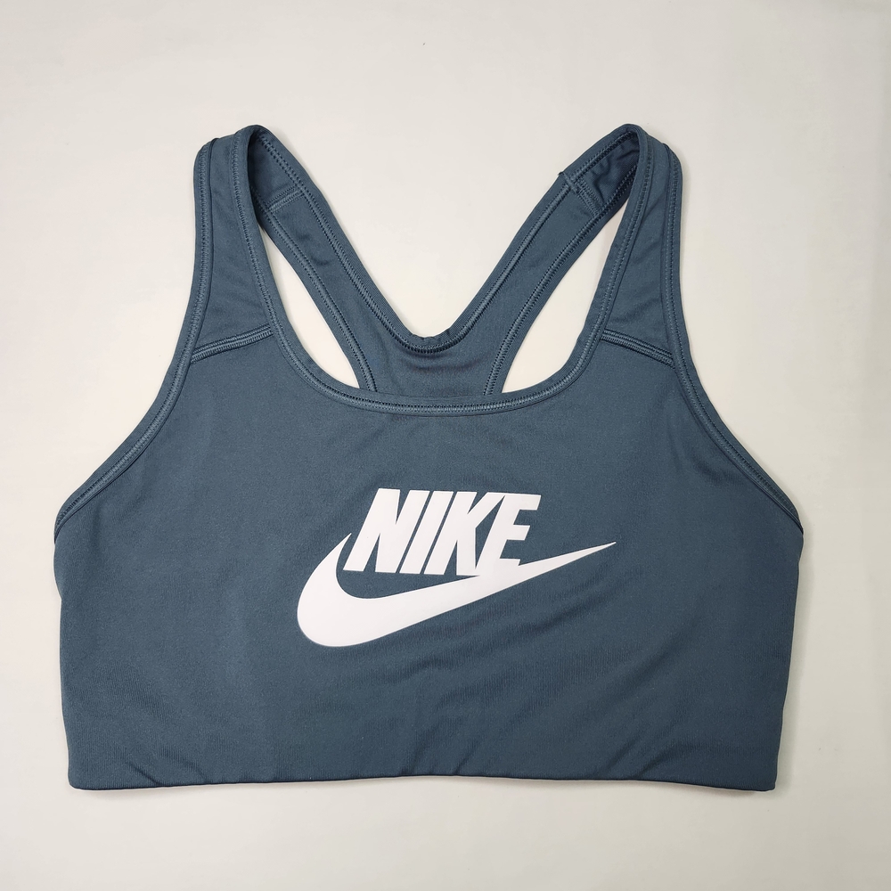Nike Green Sports Bra Moisture-Wicking Racerback Design